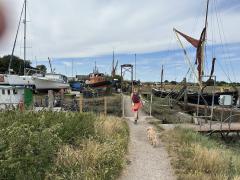 Iron Wharf Boat Yard - just north of Standard Quay